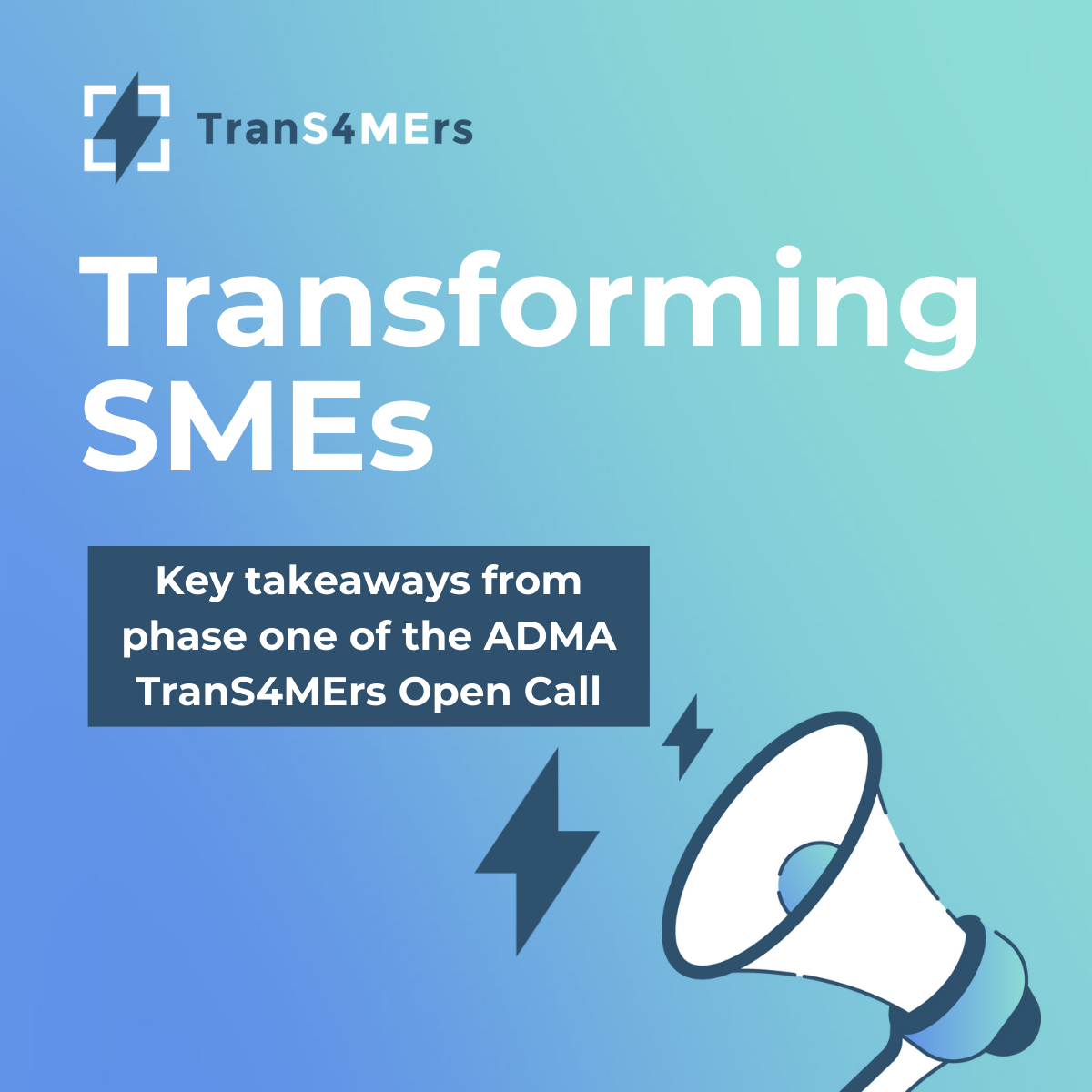 Transforming SMEs: Key takeaways from phase one of the ADMA TranS4MErs Open Call