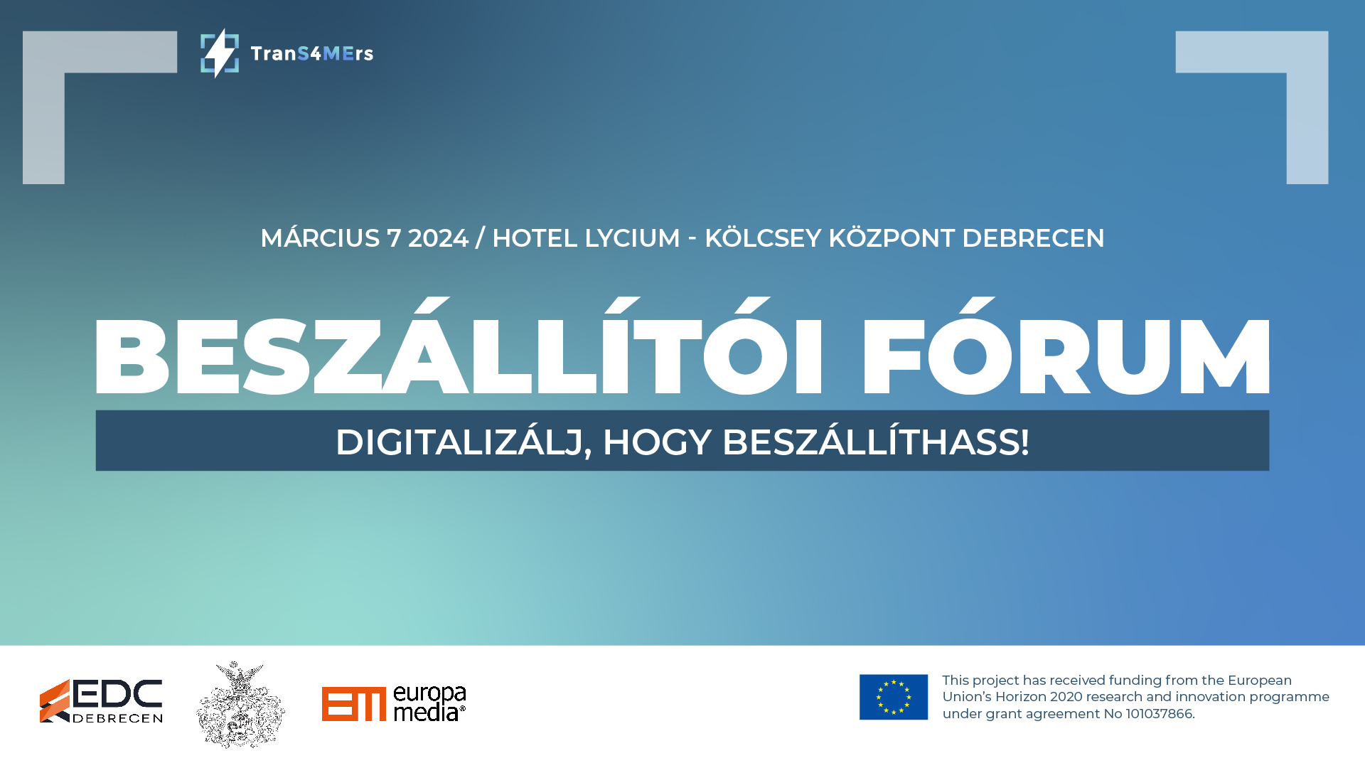 XCHANGE EVENT: Suppliers' Forum – Digitalise to supply!
