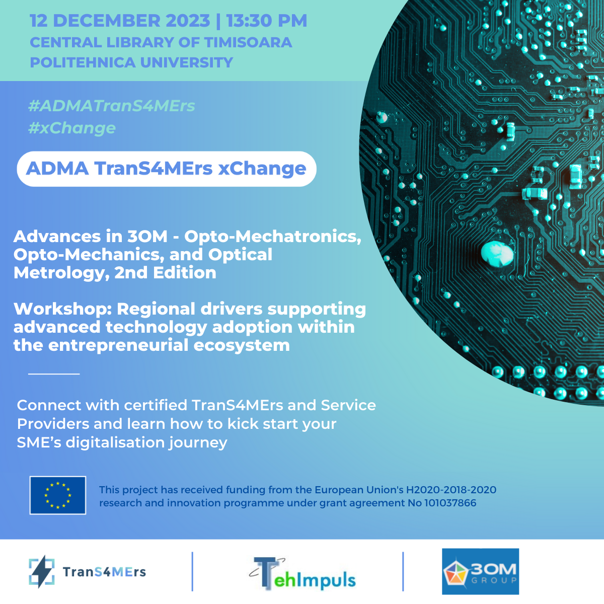 xChange event: Advances in 3OM: Opto-Mechatronics, Opto-Mechanics, and Optical Metrology